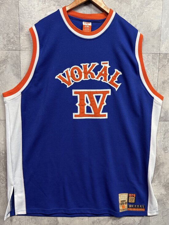 Vokal Other - Vokal Classic Basketball Jersey Men's 2XL Blue Orange IV Stitched Y2K Hip Hop